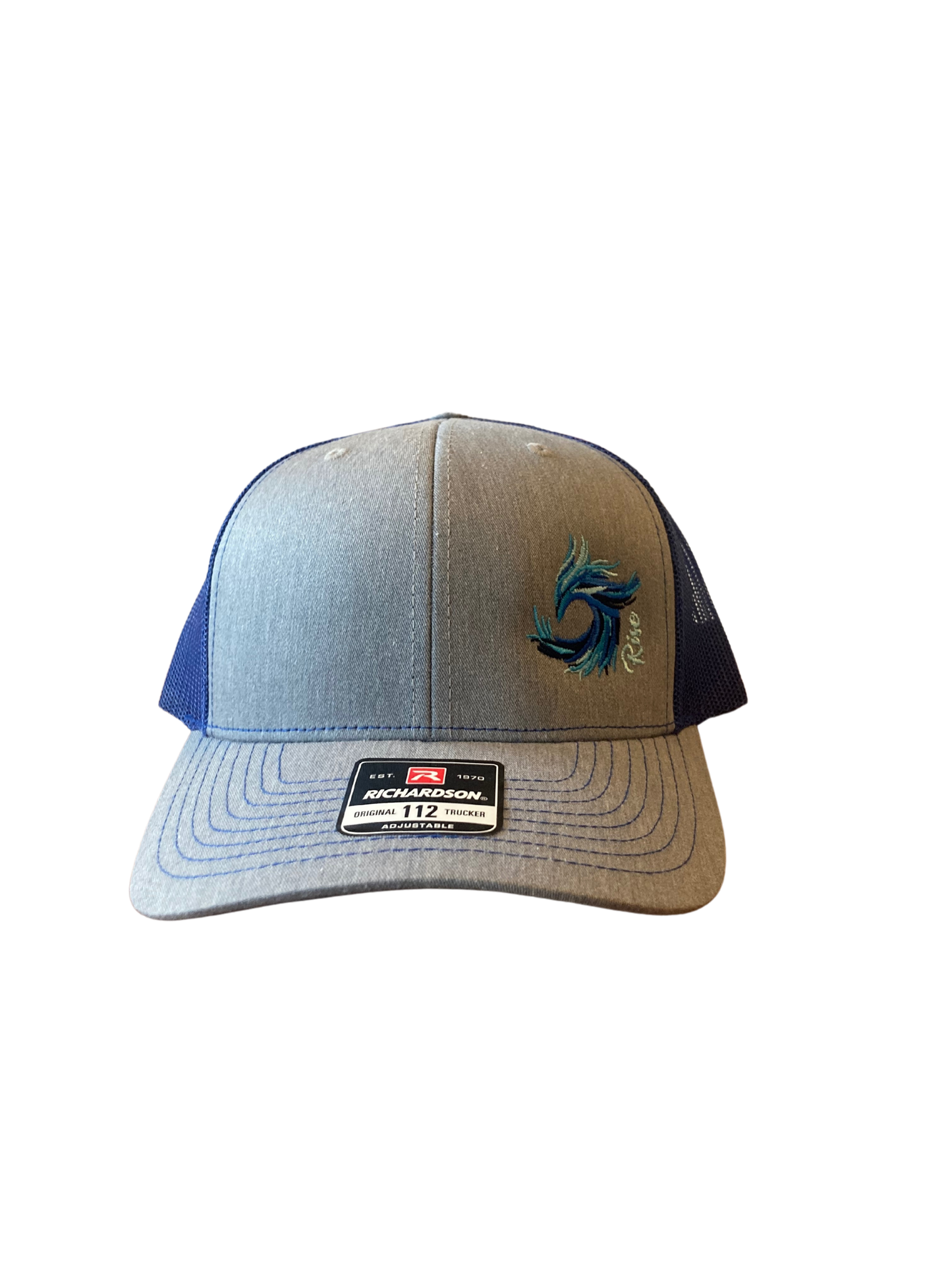 The Phoenix: Gray/Blue Trucker